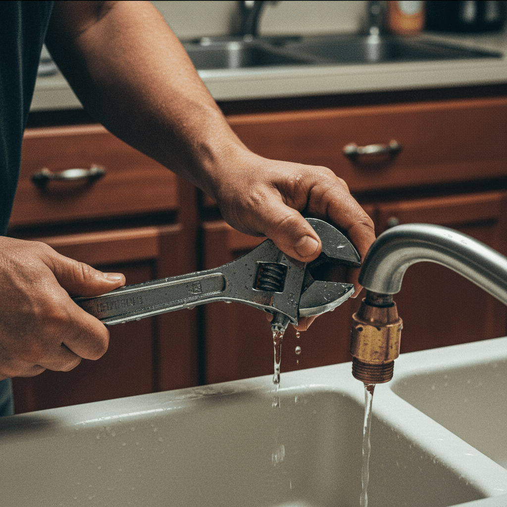 Reparação de torneira de cozinha